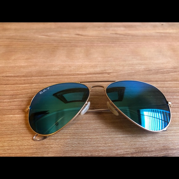 Rayban polarized blue flash Aviator main image 8